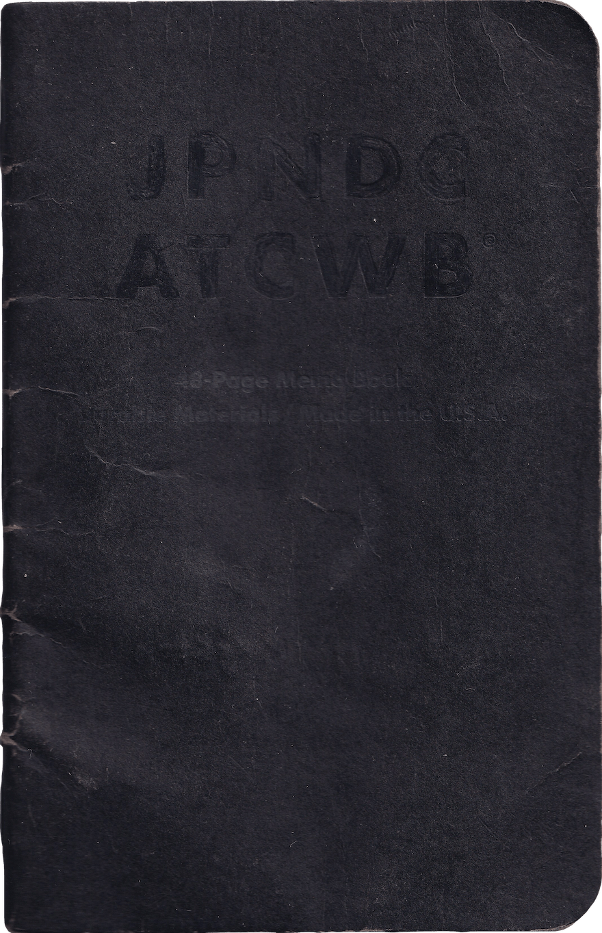 Cover of notebook #2.